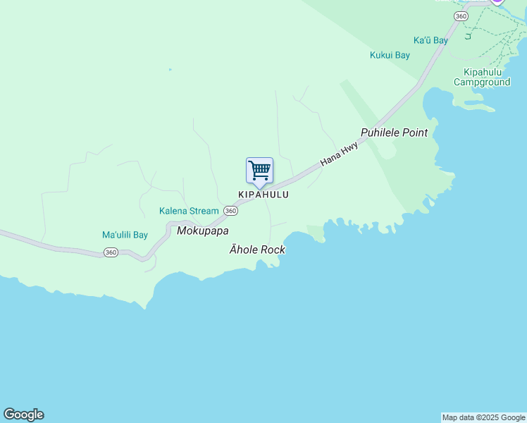 map of restaurants, bars, coffee shops, grocery stores, and more near 40900 Hana Highway in Kula