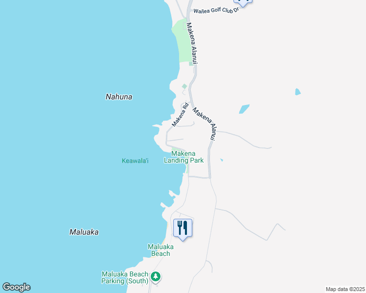map of restaurants, bars, coffee shops, grocery stores, and more near 5147 Makena Road in Kihei