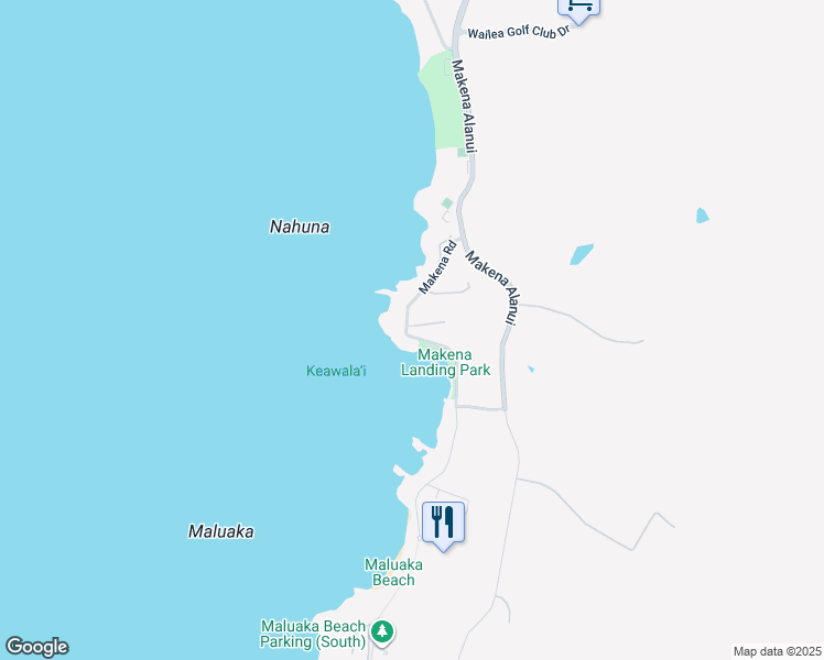 map of restaurants, bars, coffee shops, grocery stores, and more near 5083 Makena Road in Kihei
