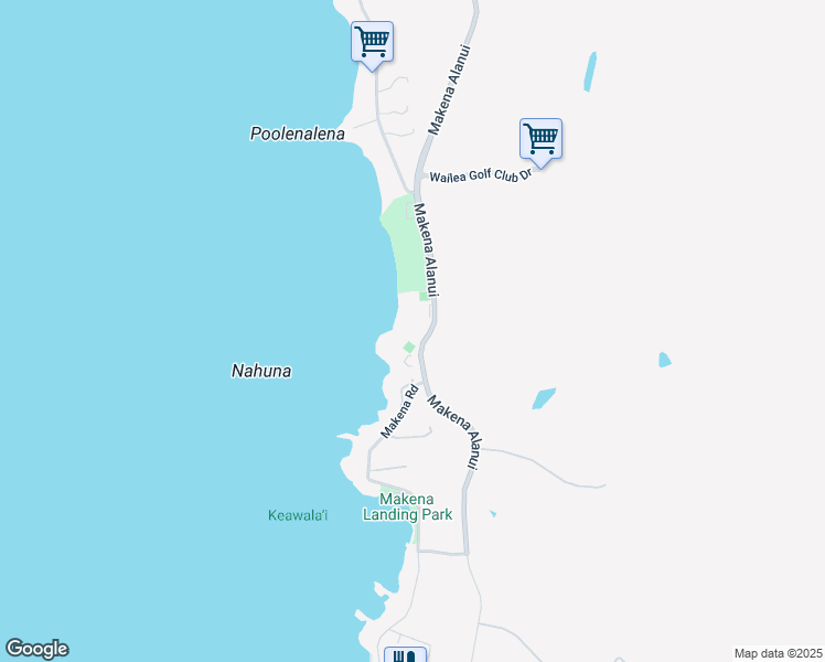 map of restaurants, bars, coffee shops, grocery stores, and more near 4850 Makena Alanui in Kihei