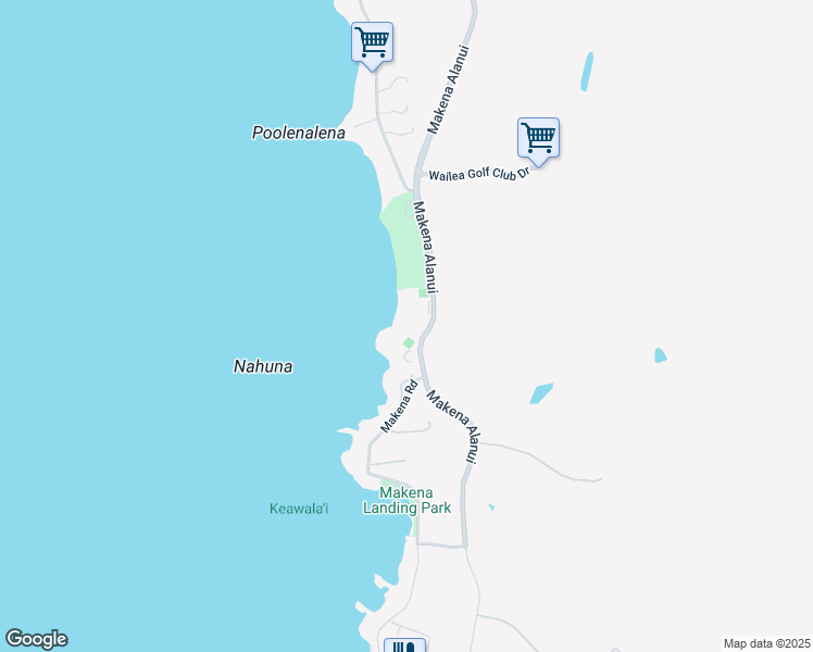 map of restaurants, bars, coffee shops, grocery stores, and more near 4850 Makena Alanui in Kihei