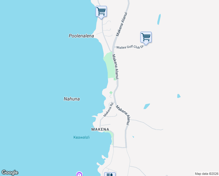 map of restaurants, bars, coffee shops, grocery stores, and more near 4850 Makena Alanui in Kihei