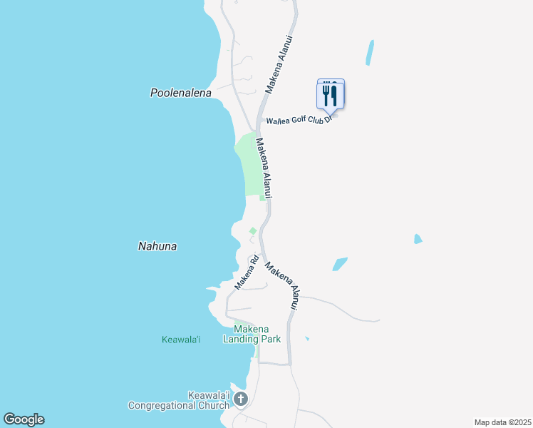map of restaurants, bars, coffee shops, grocery stores, and more near 63-95 Makena Road in Kihei