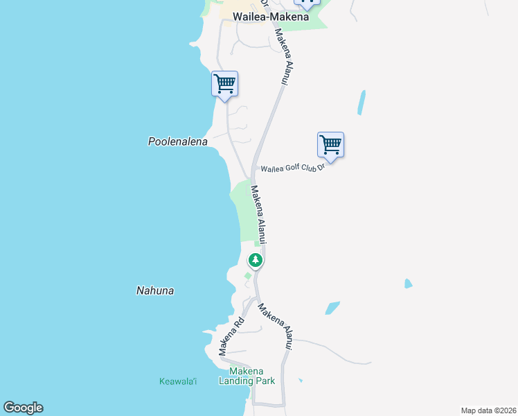 map of restaurants, bars, coffee shops, grocery stores, and more near 4688-4690 Makena Road in Kihei