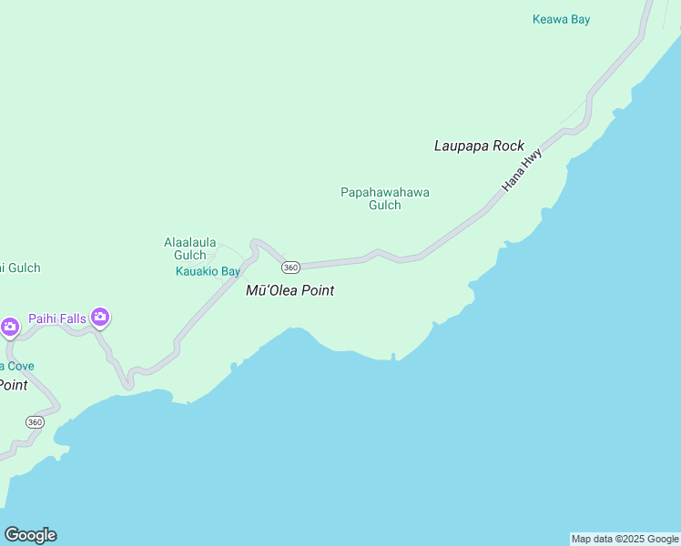 map of restaurants, bars, coffee shops, grocery stores, and more near 46-070 Hana Highway in Hana