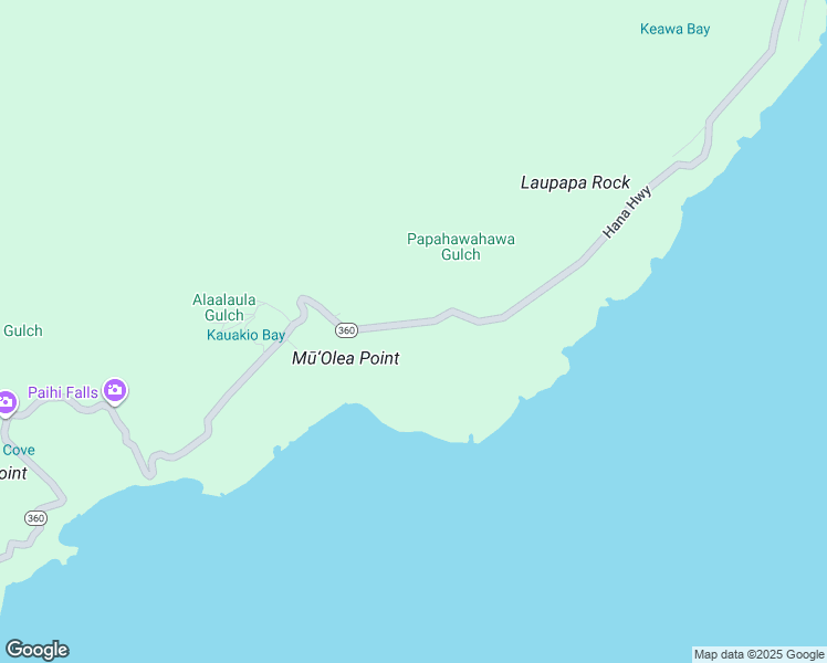 map of restaurants, bars, coffee shops, grocery stores, and more near 46-110 Hana Highway in Hana