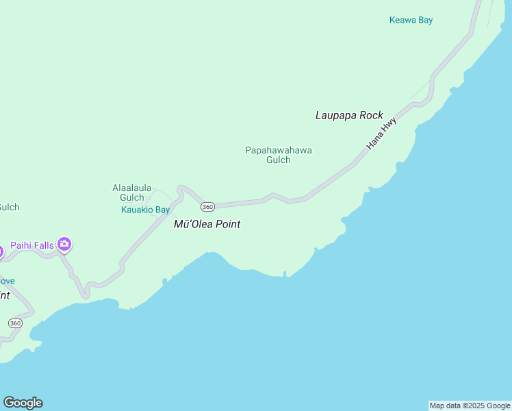 map of restaurants, bars, coffee shops, grocery stores, and more near 46-142 Hana Highway in Hana