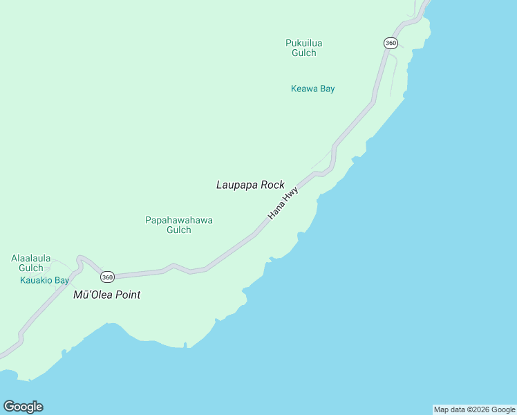 map of restaurants, bars, coffee shops, grocery stores, and more near 46755 Hana Highway in Hana