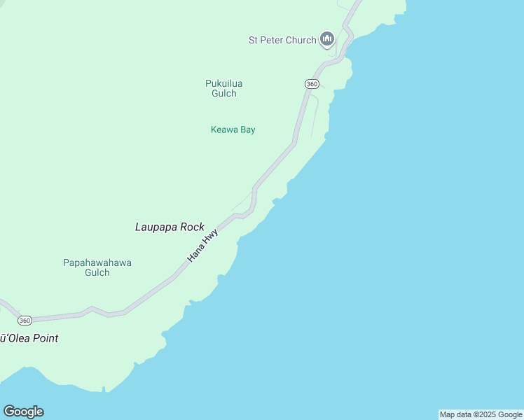 map of restaurants, bars, coffee shops, grocery stores, and more near 47-000 Hana Highway in Hana