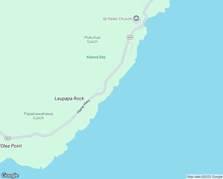 map of restaurants, bars, coffee shops, grocery stores, and more near 47-000 Hana Highway in Hana