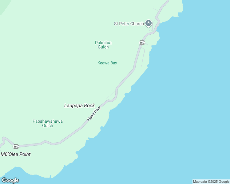 map of restaurants, bars, coffee shops, grocery stores, and more near 47-990 Hana Highway in Hana