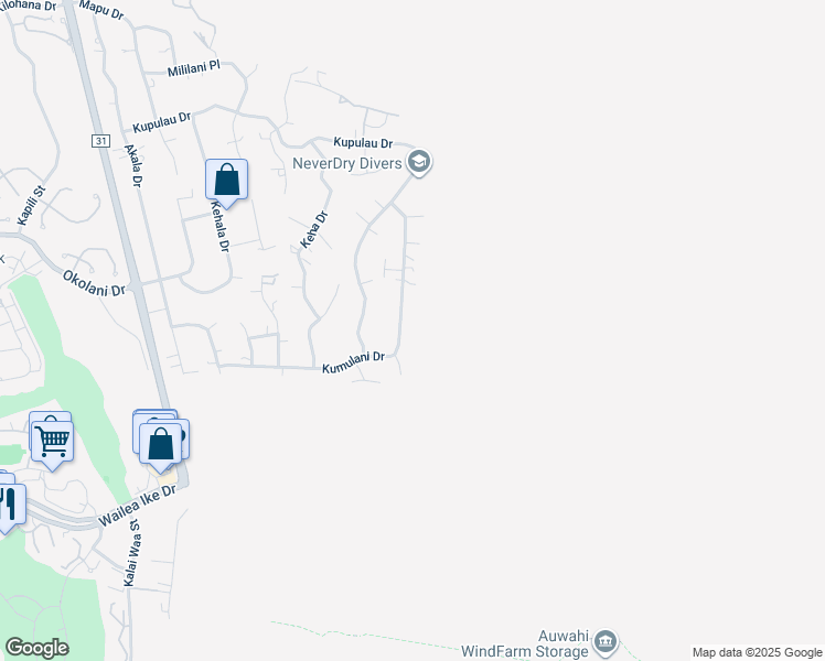 map of restaurants, bars, coffee shops, grocery stores, and more near 754 Kumulani Drive in Kihei