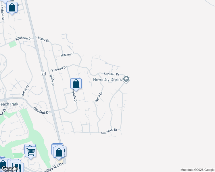 map of restaurants, bars, coffee shops, grocery stores, and more near 744 Lanina Street in Kihei