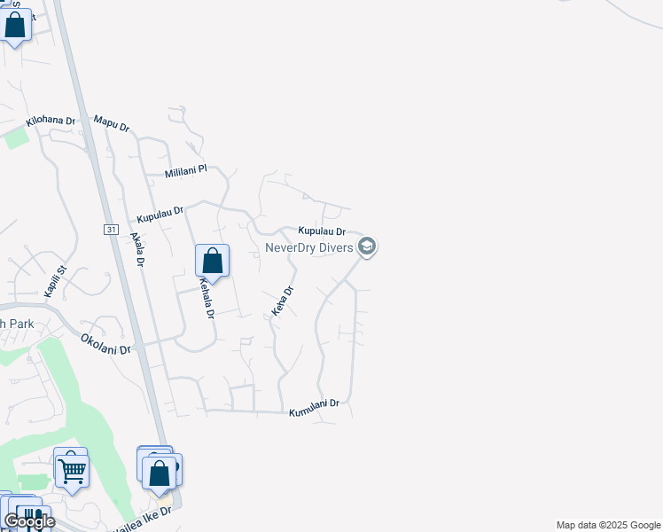 map of restaurants, bars, coffee shops, grocery stores, and more near 766 Lanina Street in Kihei