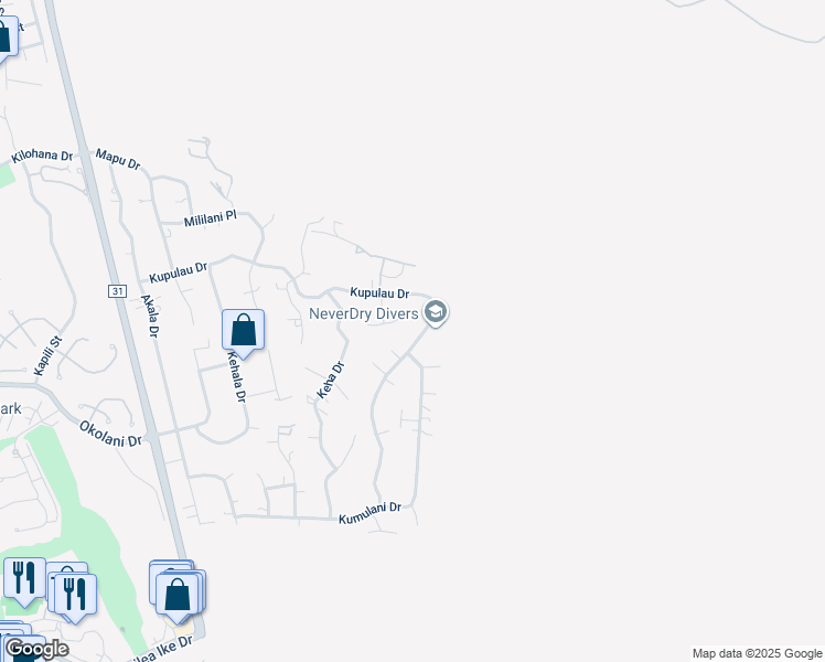 map of restaurants, bars, coffee shops, grocery stores, and more near 904 Kupulau Drive in Kihei