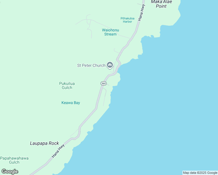 map of restaurants, bars, coffee shops, grocery stores, and more near 47550 Hana Highway in Hana