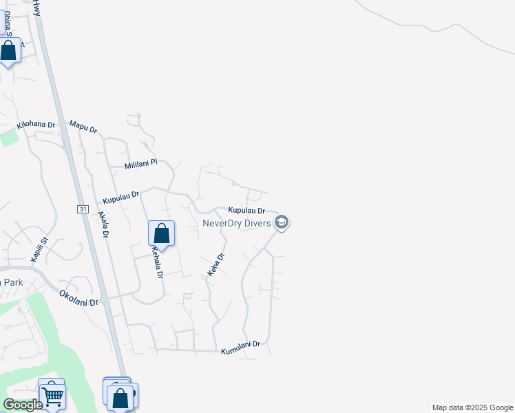map of restaurants, bars, coffee shops, grocery stores, and more near 807 Kupulau Drive in Kihei