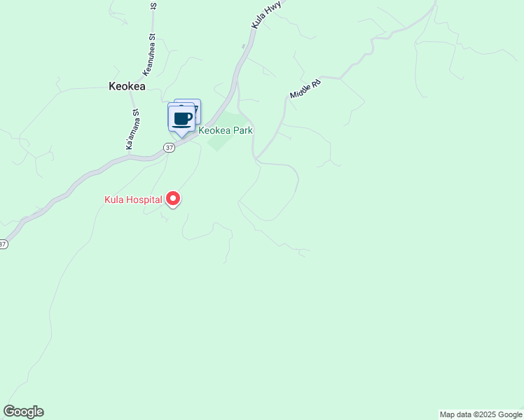 map of restaurants, bars, coffee shops, grocery stores, and more near 555 Cross Road in Kula