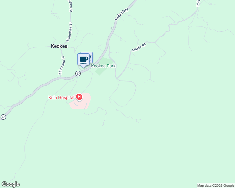 map of restaurants, bars, coffee shops, grocery stores, and more near 555 Cross Road in Kula