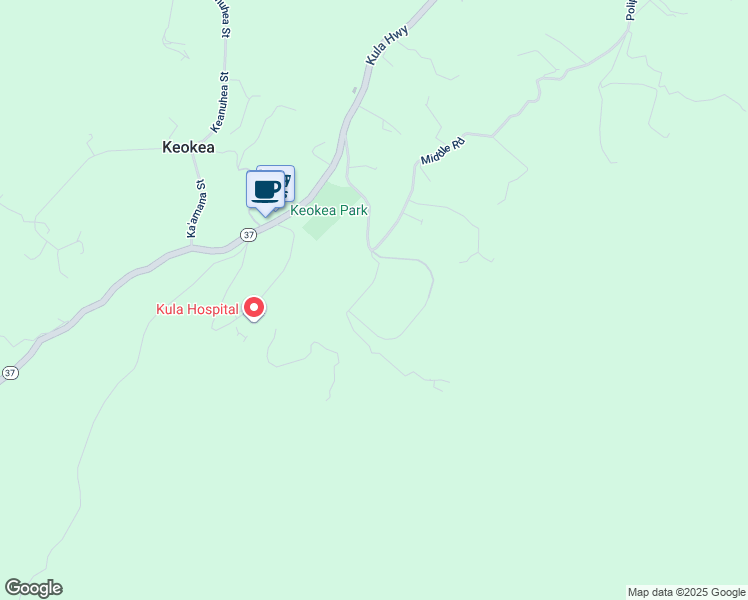 map of restaurants, bars, coffee shops, grocery stores, and more near 555 Cross Road in Kula
