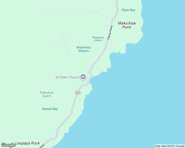 map of restaurants, bars, coffee shops, grocery stores, and more near 7135 Hana Highway in Hana