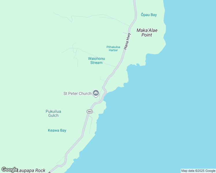 map of restaurants, bars, coffee shops, grocery stores, and more near 7127 Hana Highway in Hana