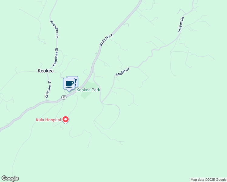 map of restaurants, bars, coffee shops, grocery stores, and more near 17 Hookano Place in Kula