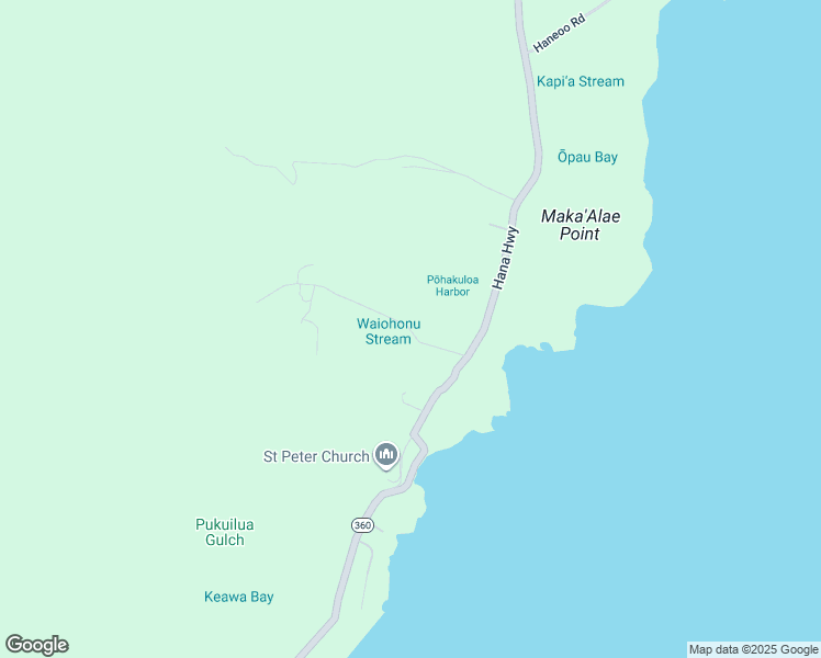map of restaurants, bars, coffee shops, grocery stores, and more near Waiohonu Road in Maui County