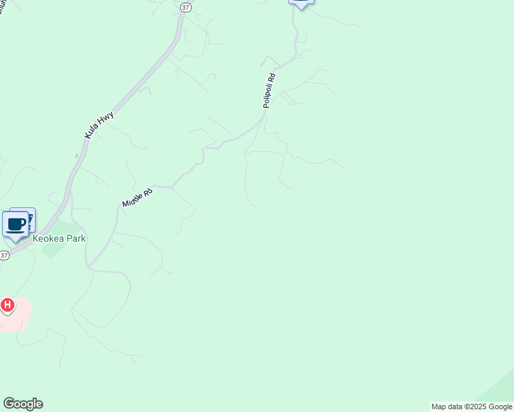 map of restaurants, bars, coffee shops, grocery stores, and more near 1617 Polipoli Road in Kula