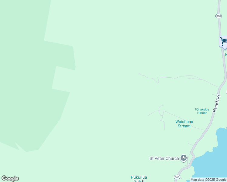 map of restaurants, bars, coffee shops, grocery stores, and more near 80 Waihoi Road in Hana