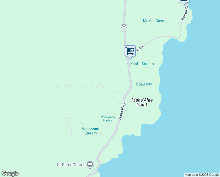 map of restaurants, bars, coffee shops, grocery stores, and more near Kapia Road in Maui County
