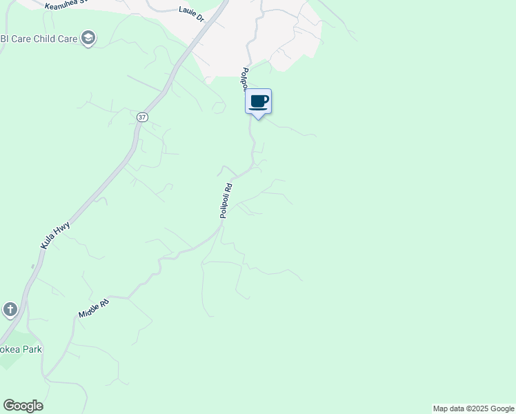 map of restaurants, bars, coffee shops, grocery stores, and more near 1270 Middle Road in Kula