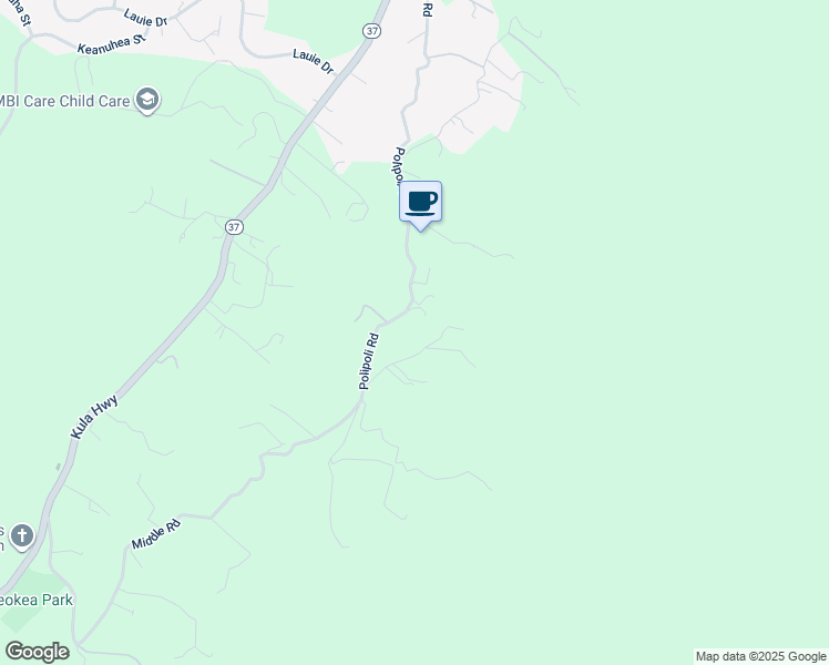map of restaurants, bars, coffee shops, grocery stores, and more near 1051 Polipoli Road in Kula