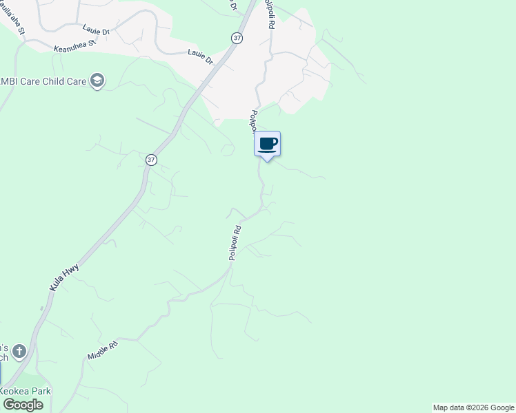 map of restaurants, bars, coffee shops, grocery stores, and more near 984 Polipoli Road in Kula