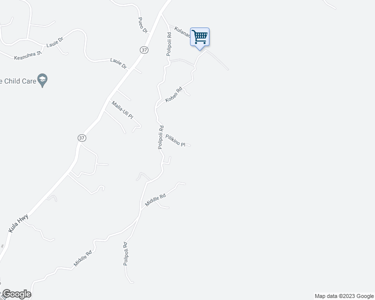 map of restaurants, bars, coffee shops, grocery stores, and more near 120 Pilikino Place in Kula