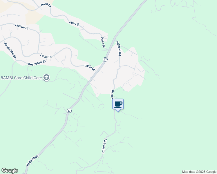 map of restaurants, bars, coffee shops, grocery stores, and more near 520 Polipoli Road in Kula