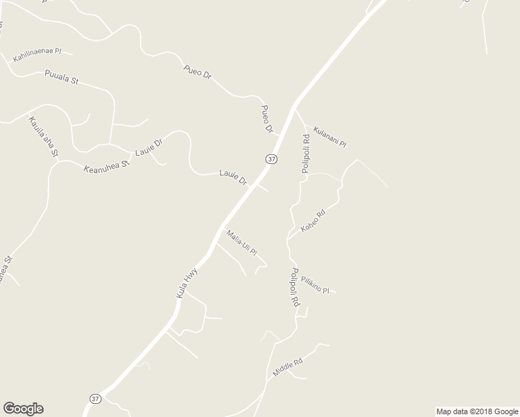map of restaurants, bars, coffee shops, grocery stores, and more near 7575 Kula Highway in Kula