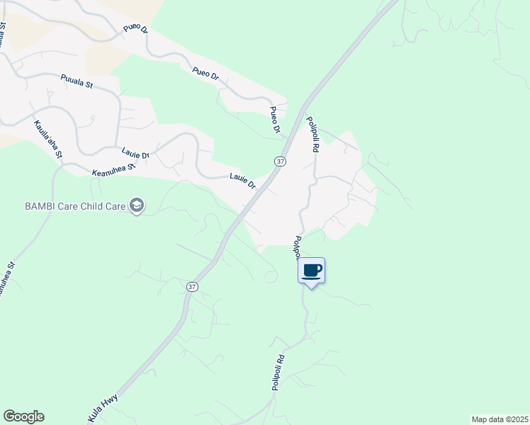 map of restaurants, bars, coffee shops, grocery stores, and more near 7575 Kula Highway in Kula