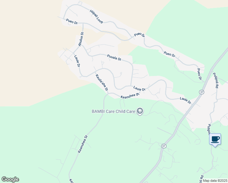 map of restaurants, bars, coffee shops, grocery stores, and more near 146 Keanuhea Street in Kula