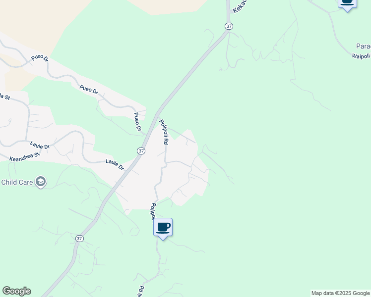 map of restaurants, bars, coffee shops, grocery stores, and more near 140 Kulanani Place in Kula