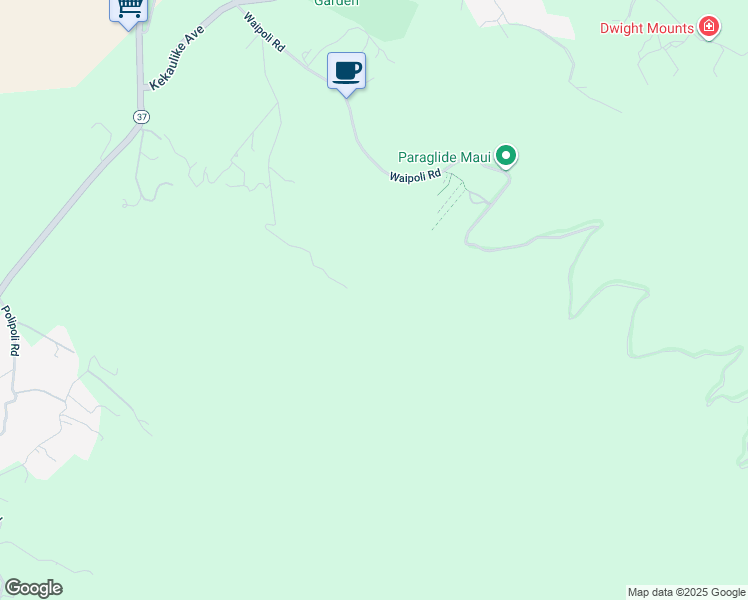 map of restaurants, bars, coffee shops, grocery stores, and more near 214 Kawehi Place in Kula