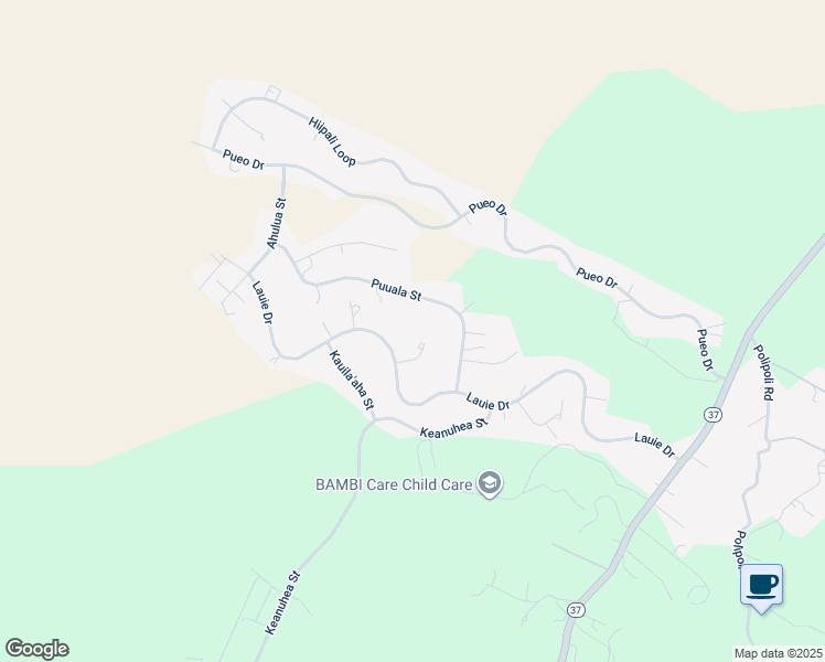 map of restaurants, bars, coffee shops, grocery stores, and more near 55 Ilima Kuahiwi Place in Kula