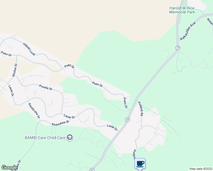 map of restaurants, bars, coffee shops, grocery stores, and more near 200 Pueo Drive in Kula