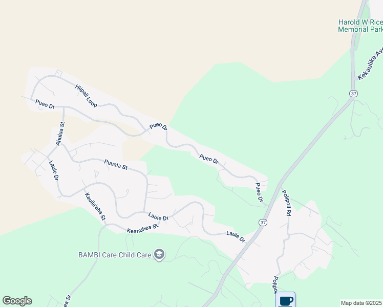 map of restaurants, bars, coffee shops, grocery stores, and more near 303 Pueo Drive in Kula