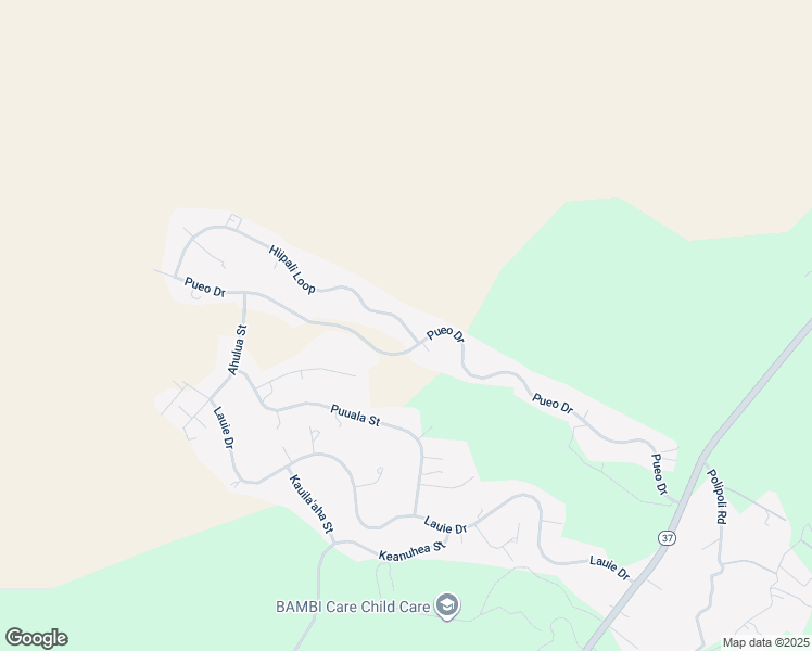 map of restaurants, bars, coffee shops, grocery stores, and more near 36 Hiipali Loop in Kula