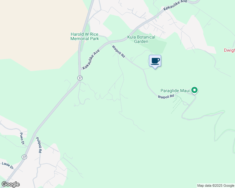 map of restaurants, bars, coffee shops, grocery stores, and more near 70 Kawehi Place in Kula