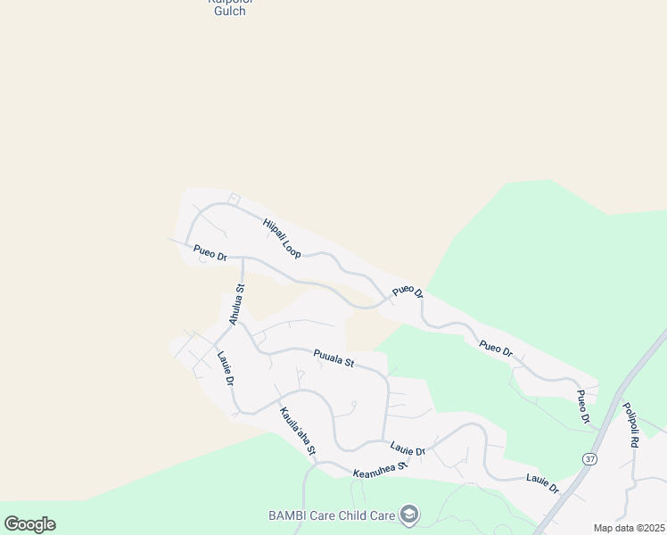 map of restaurants, bars, coffee shops, grocery stores, and more near 99 Hiipali Loop in Kula
