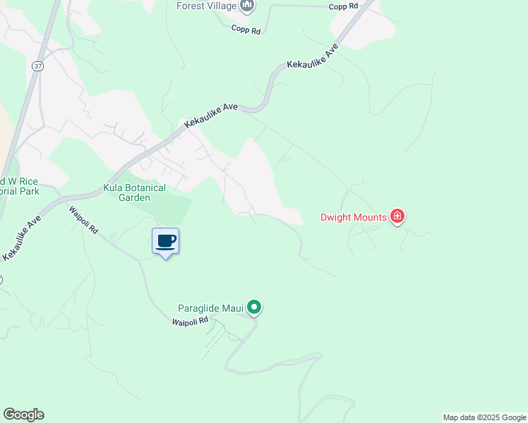 map of restaurants, bars, coffee shops, grocery stores, and more near 475 Alae Road in Kula