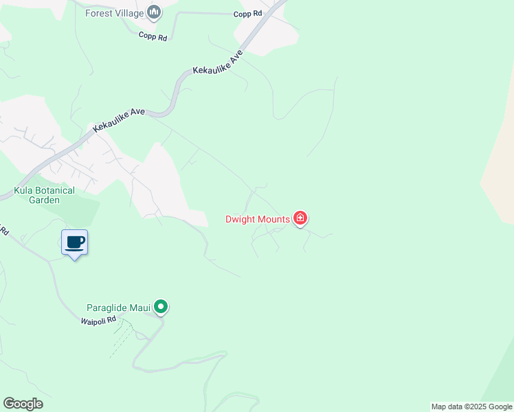 map of restaurants, bars, coffee shops, grocery stores, and more near 686 Waiakoa Road in Kula