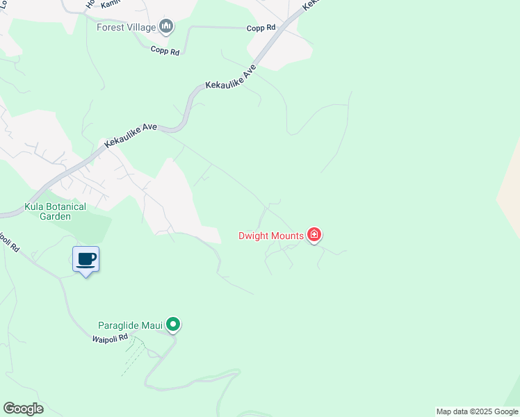 map of restaurants, bars, coffee shops, grocery stores, and more near 10 Kuulani Place in Kula
